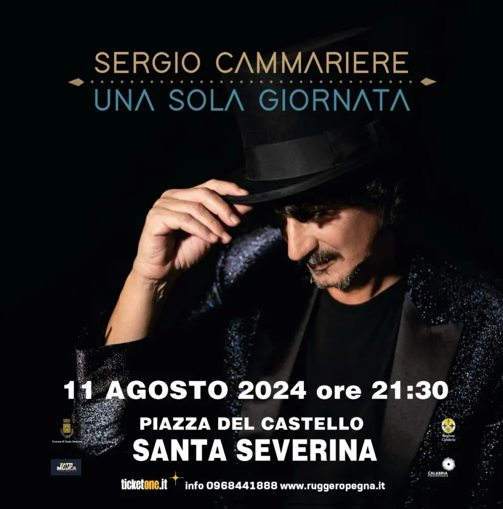 sergio cammeriere concerto estate 2024 santa severina crotone calabria