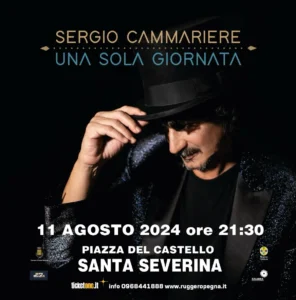 sergio cammeriere concerto estate 2024 santa severina crotone calabria