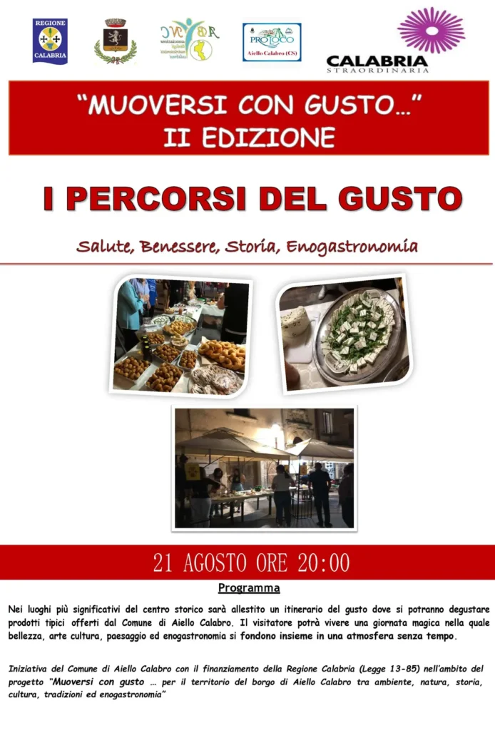 i percorsi del gusto aiello calabro cosenza eventi calabria 2024