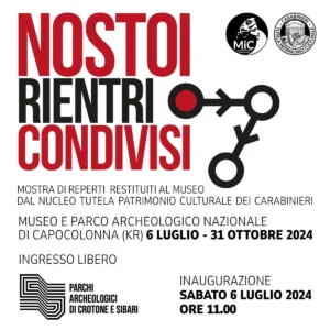 nostoi rientri condivisi evento capocolonna crotone esposizione