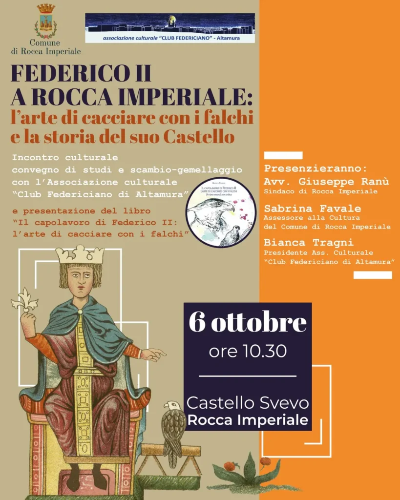 Federico II a Rocca Imperiale l'arte di cacciare con i falchi ottobre 2024