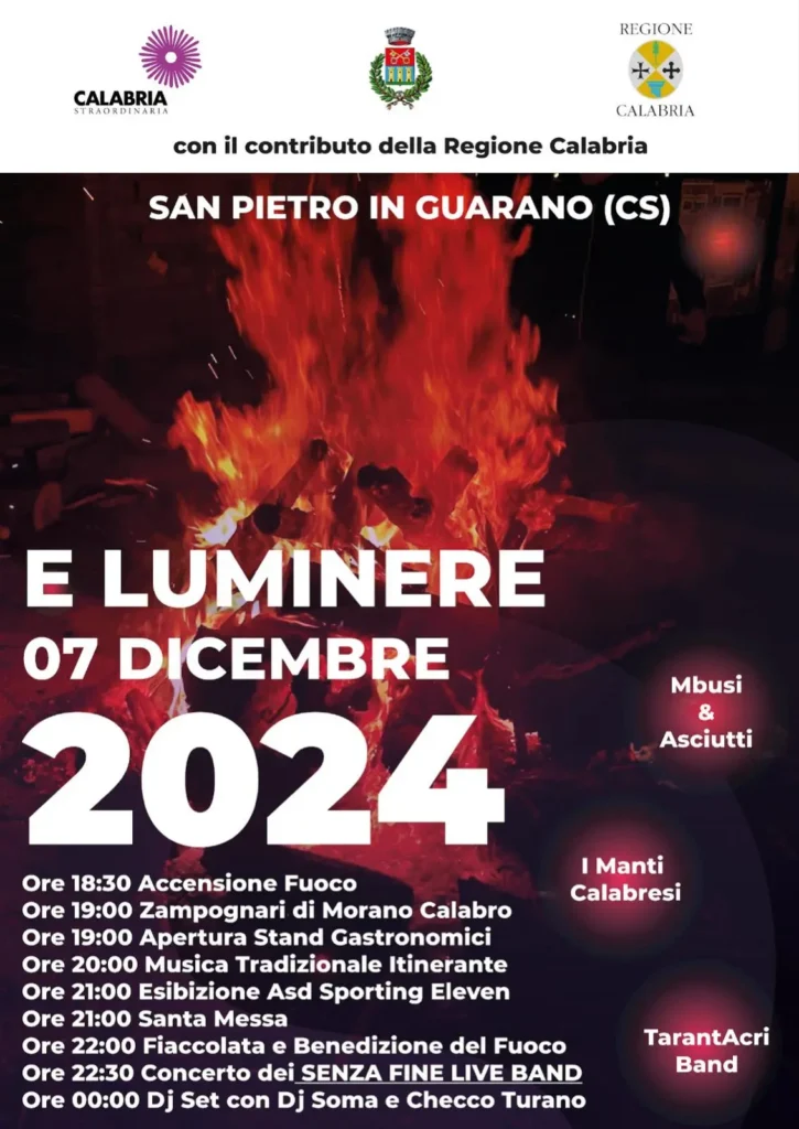 e-lumiere-fiaccolata-san-pietro-in-guarano-cosenza-7-dicembre-2024-evento-calabria