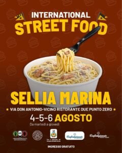 international street food sellia marina agosto 2026