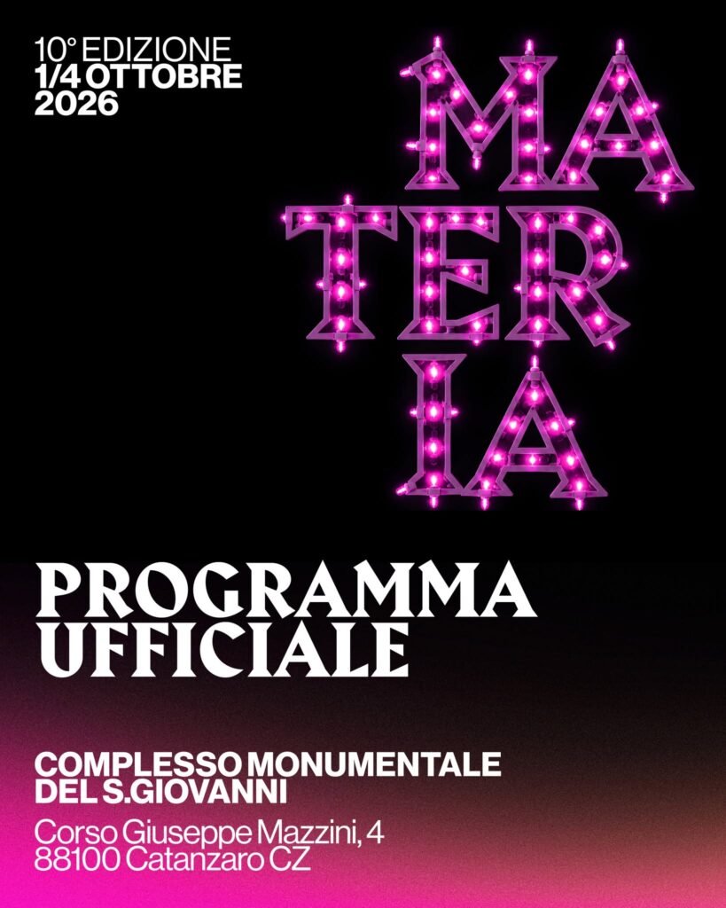 materia design festival catanzaro